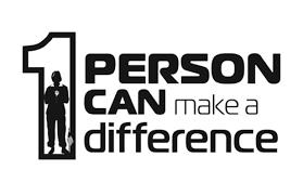 One person can make a difference logo